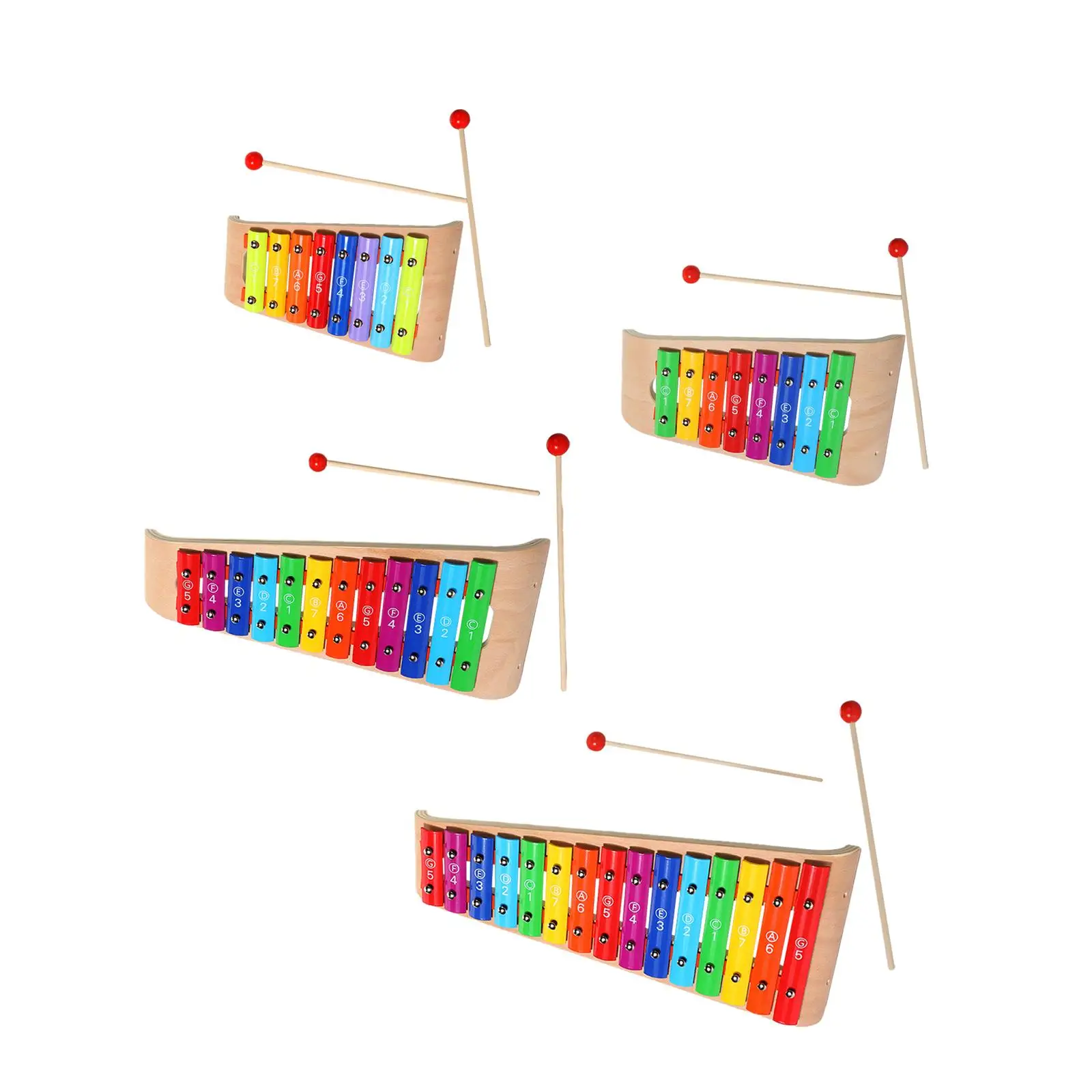 

Kids Wooden Xylophone Baby Percussion Instrument for Preschool Kindergarten Holiday Present Family Music Smooth Surface