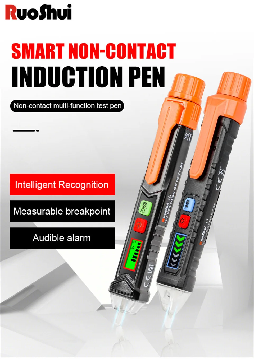 5pcs Voltage Tester Pens – AC/DC 100-500V Detector With Screwdriver Tip, Neon Light Indicator, Electrician Tool - View #3