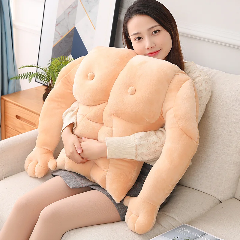 1pc 50*70cm Sexy Muscle Body Plush Pillow Stuffed Soft Sofa Chair Cushion Creative Muscular Man Dolls for Boyfriend Present 5