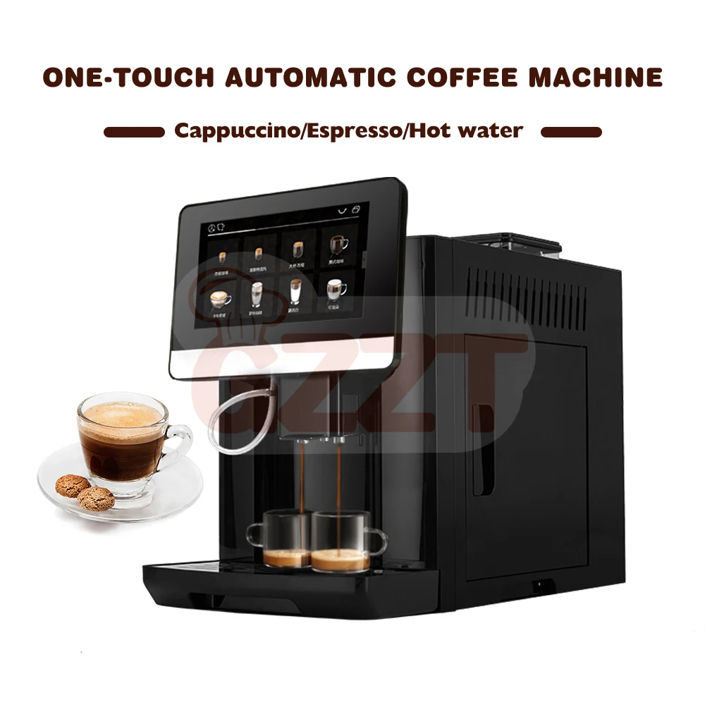 GZZT One-Button Full Automatic Coffee Machine 19Bar ULKA Pump Double Boiler  One-touch Custom Fancy Coffee Maker 110-220V/50-60Hz - AliExpress