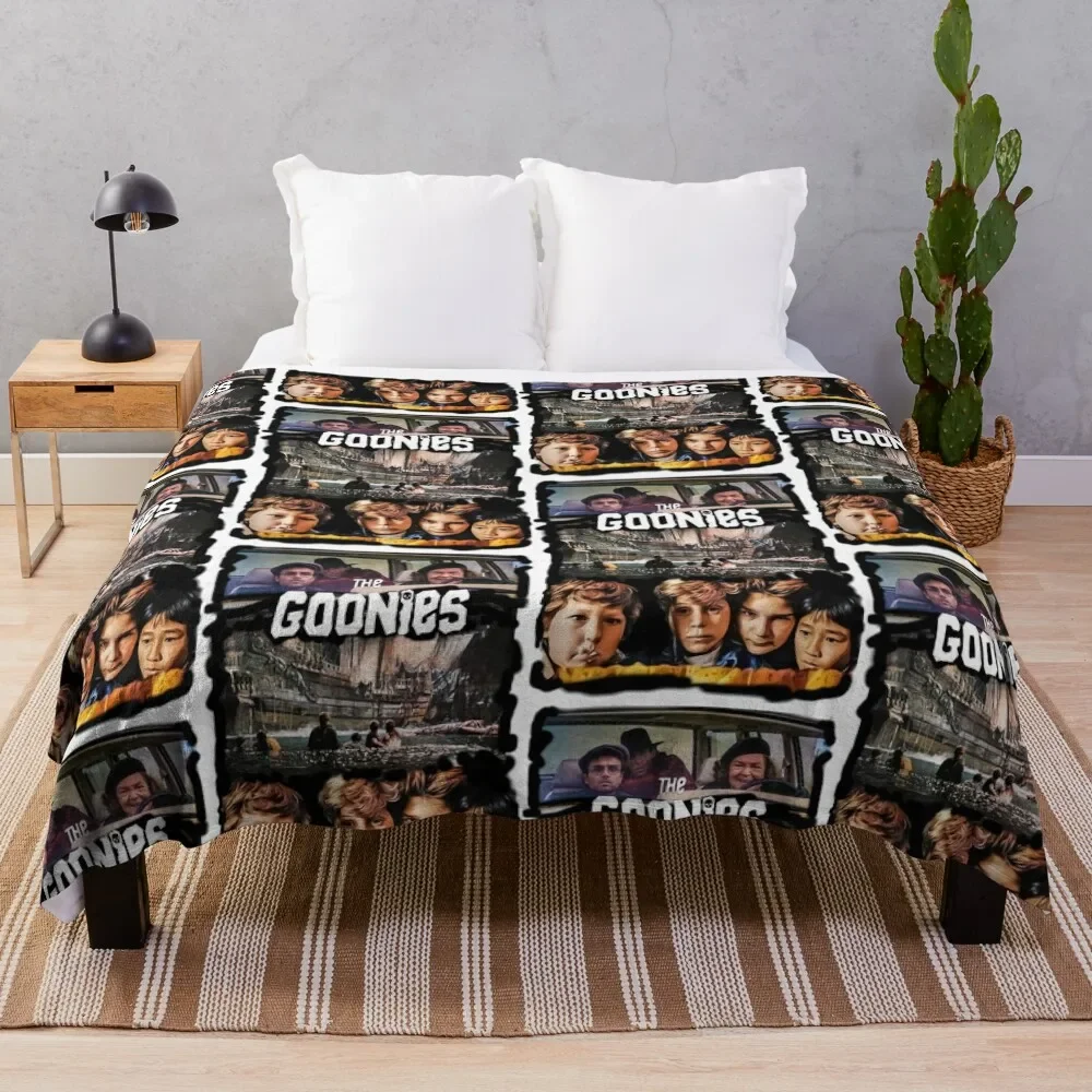 

the goonies print art Throw Blanket Thin Furry Blankets For Baby Luxury Throw christmas gifts Blankets
