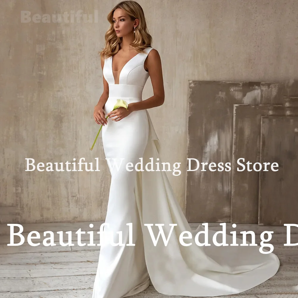 Рисунок 4 - Красивое белое атласное свадебное