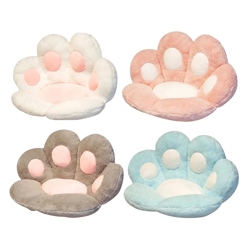 

INS Bear&Cat Paw Pillow Animal Seat Cushion Stuffed Plush Sofa Indoor Floor Home Chair Decor Winter Children Girls Lovely Gift