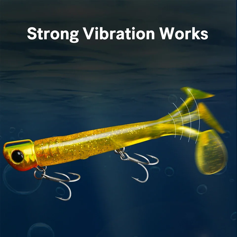 TSURINOYA T Tail Soft Worm 110mm 35g Ultra Long Casting Fishing Lure For Seabass Flounder Sea Fishing Soft Bait Jig Hooks fishing lure