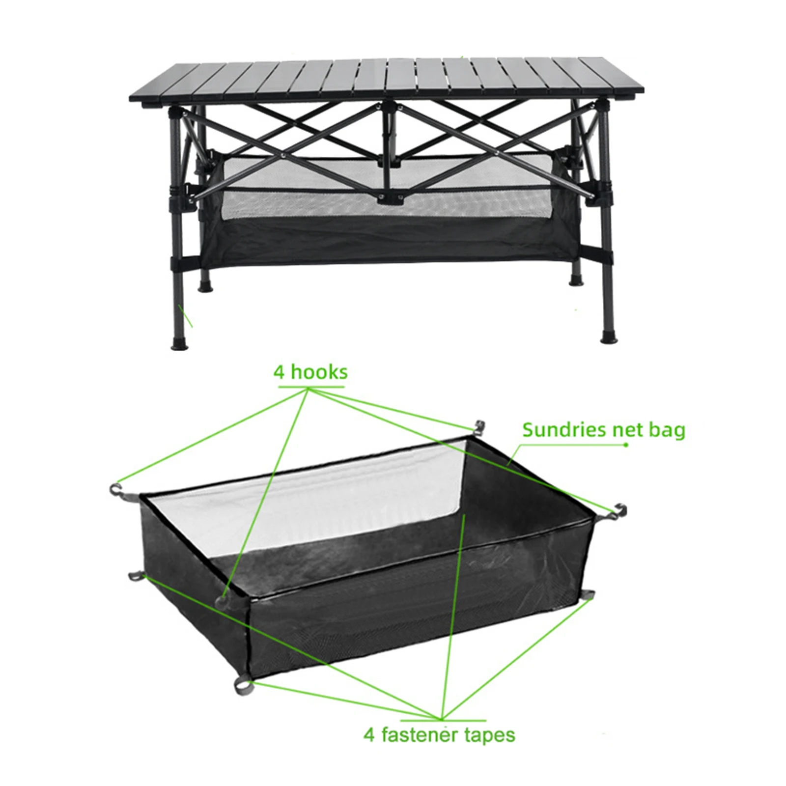  Desk Box Tripod Mesh Basket Organizer for Camping Table Rack Bag  Outdoor Folding Net Bag Picnic Under Table Storage Bag under table storage  bag under table basket storage for desk organizing