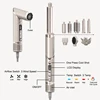 Folding Hair Dryer Negative Ion Home Hot Air Comb Set Wind Salon Hair Styler Tool Professional Hair Dryer EU Plug 3