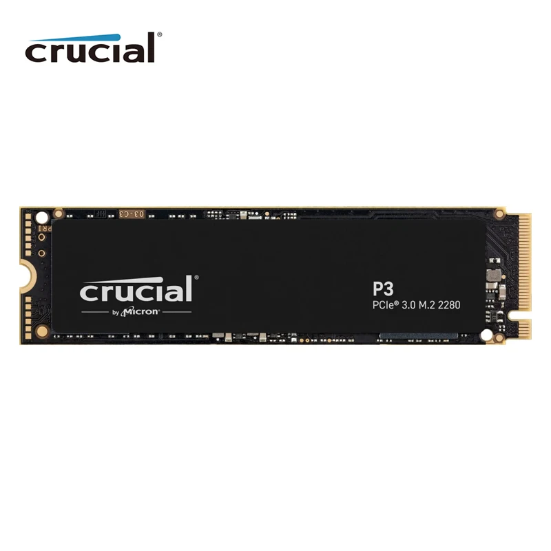 Crucial P3 500Gb 1Tb 2Tb 4Tb Pcie Gen3 3D Nand Nvme M.2 Ssd, Fino A 3500 Mb/S