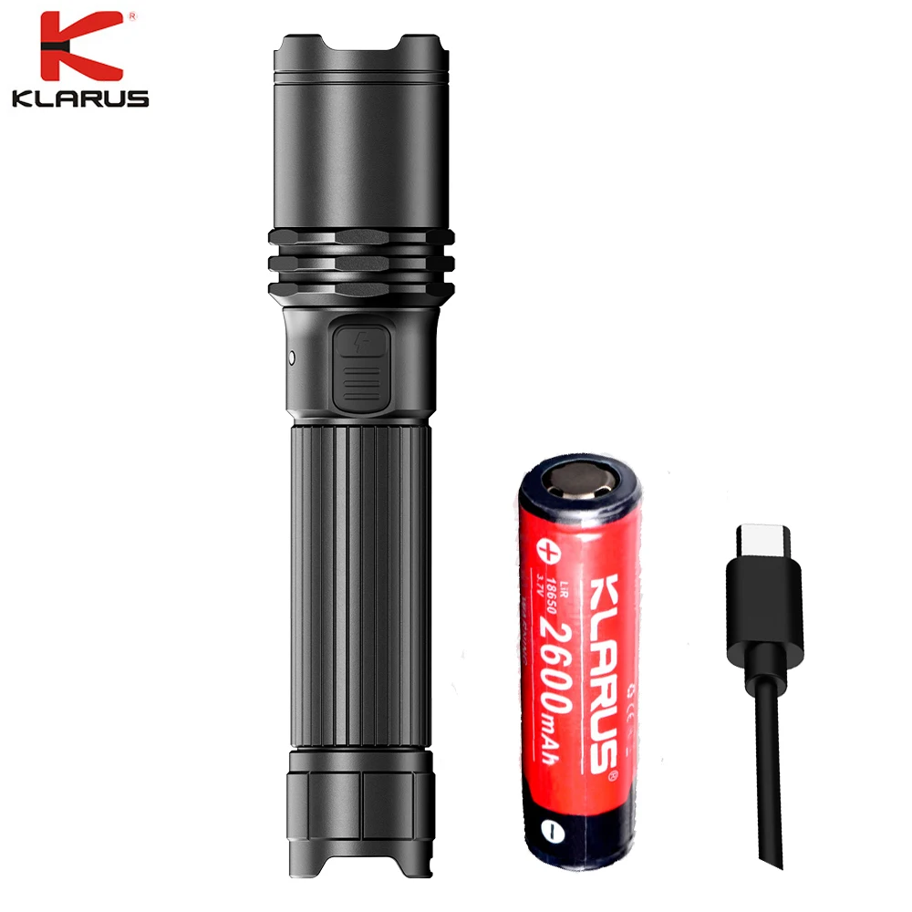 KLARUS A1 PRO Tactical Flashlight USBC Fast Charging Output 1300