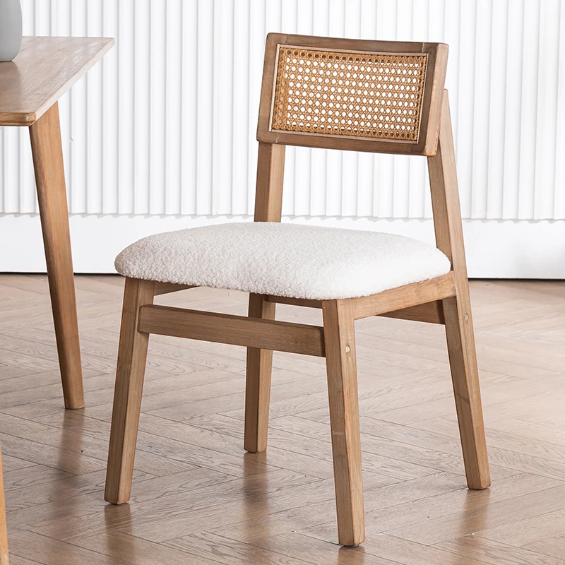 

Wedding Balcony White Dining Chairs Wooden Gray Dining Chair Luxury Dressing Minimalist Sillones Salon Home Furniture A1