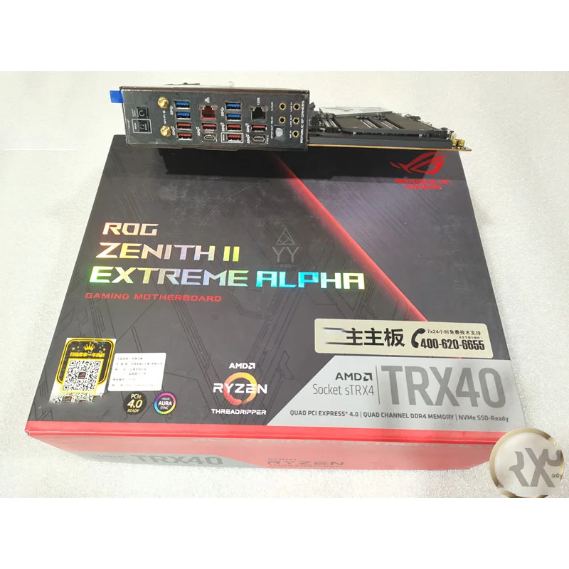 For ASUS ROG ZENITH II EXTREME ALPHA Z2EA E-ATX RGB DDR4 Support X3960 X3990 Desktop Motherboard 5 For ASUS ROG ZENITH II EXTREME ALPHA Z2EA E-ATX RGB DDR4 Support X3960 X3990 Desktop Motherboard - Image 3