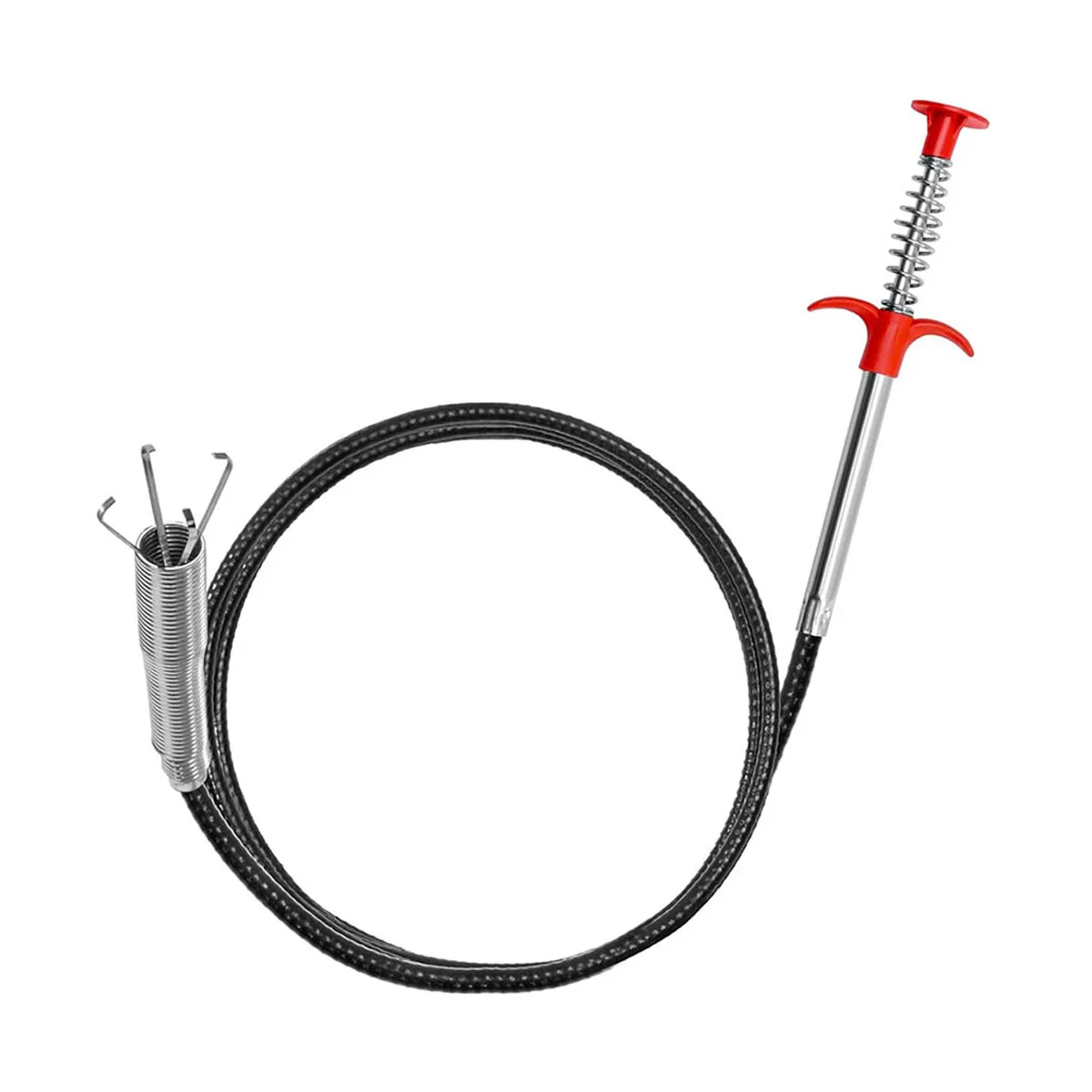 Pipe Unclogger Toilet Floor Drain Blockage Four Claw Cleaning Tool Bending Multifunctional Manual Hair Unclogger Clip 1PC