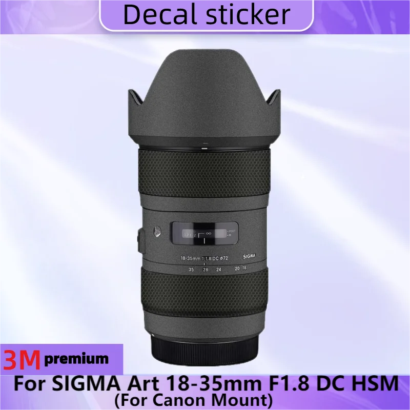 Per Sigma Art 18-35Mm F1.8 Dc Hsm Per Canon Mount Lens Sticker Pellicola Protettiva Antigraffio Per Decalcomania Della Pelle Art18-35 F/1.8