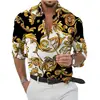 Unisex 2024 Breathable Hawaiian Shirts Baroque French Men's Shirts 3D Printi High Fashion Street Loose Men's Streetwear Shirts 2