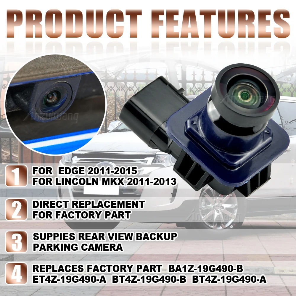 Telecamera Posteriore Per Retromarcia HD Per Ford Edge 2011-2015 (Sostituisce BT4Z-19G490-B)