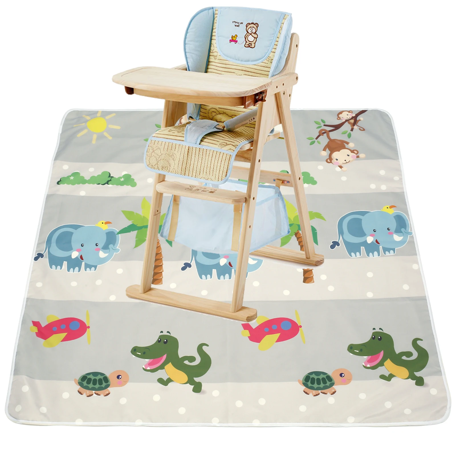 Mat For Under High Chair Baby Splat 55 X 55 Inch Spill Mat