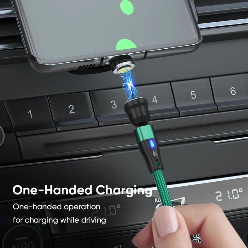 100W 9PIN 3 in 1 multi function PD magnetic cable 540 rotation L shape  straight design fast charging magnetic cable
