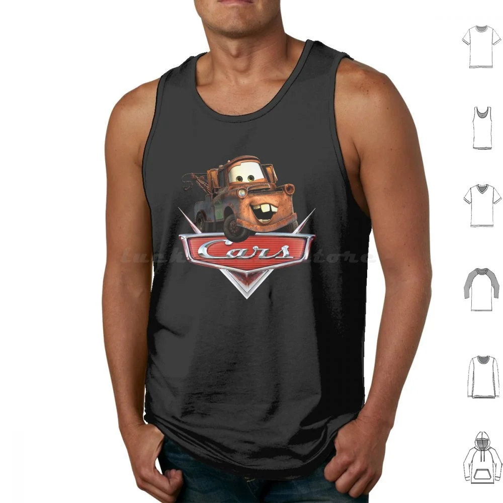 Cars Kids Movie Tow Mater On Logo Canotte Gilet Senza Maniche Cars Tow Mater Mater Pixar Cars 2 Lightning Cars 3 Sally Radiatore