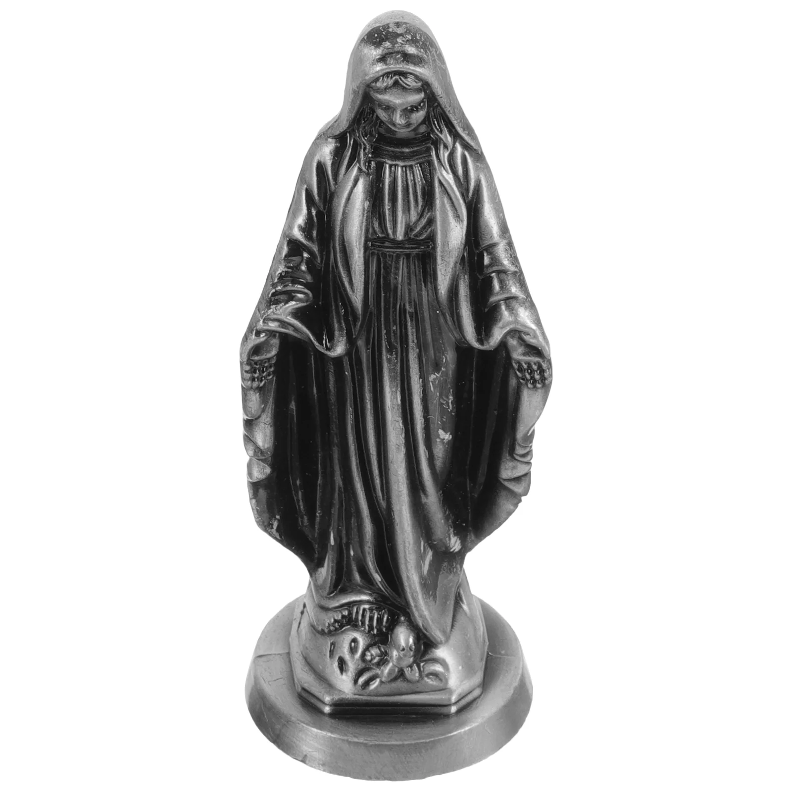 

Virgin Mary Statue Mother Madonna Figurine Resin Virgin Mary Figure Religious Sculpture Decoration Catholic Gift Garden