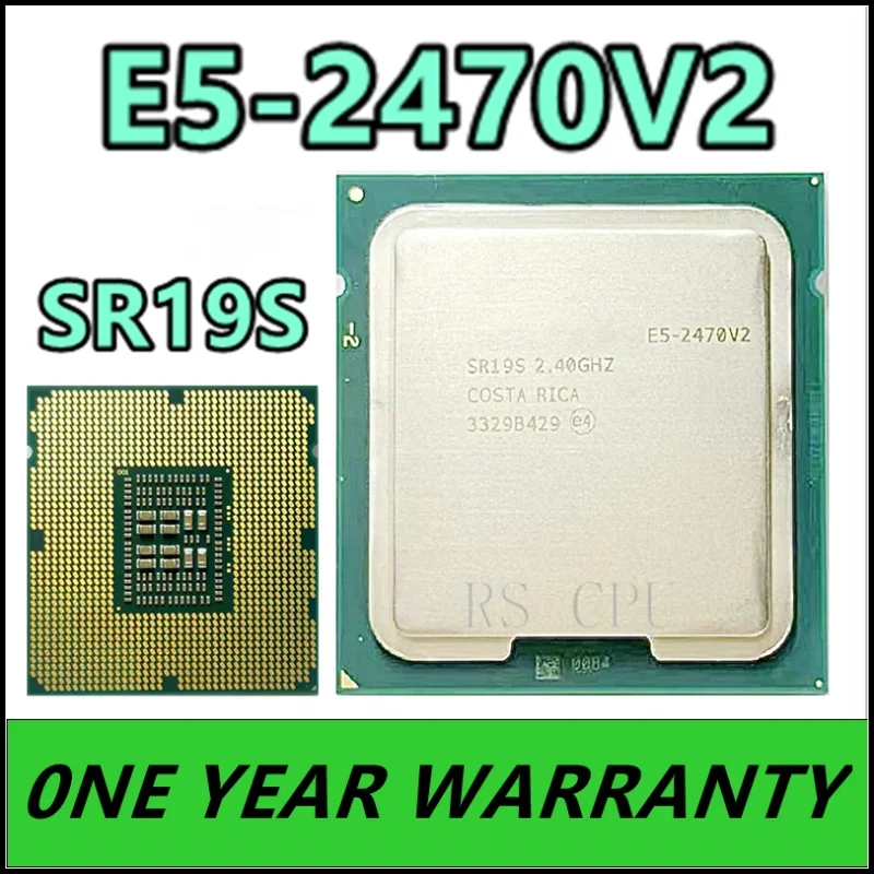

E5-2470V2 CPU E5-2470 V2 SR19S 2.40GHz 10-Core 25MB E5 2470V2 E5 2470 V2 Prosesor LGA1356