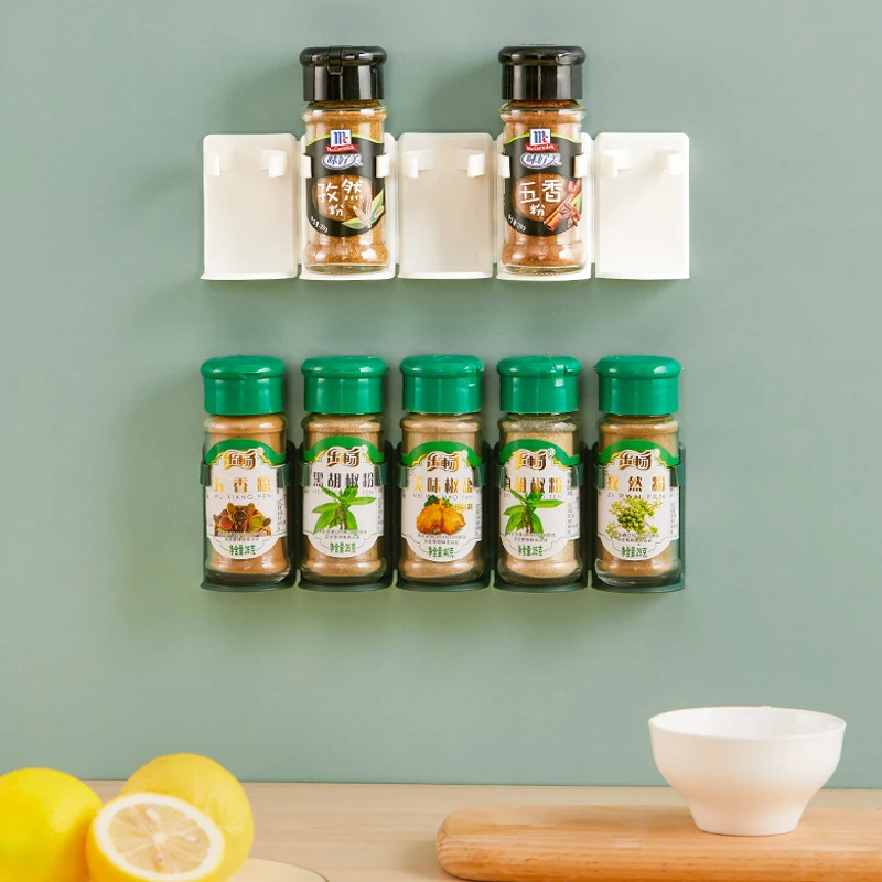 Super-Sticky-Kitchen-Spice-Mount-Ingredient-Plastic-Bottle-Storage-Rack ...