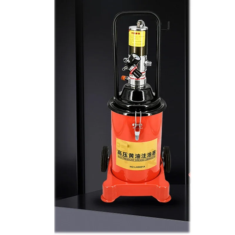 for12L High Pressure Pneumatic Grease Machine Grease Filling Bucket High Capacity Fully Automatic Oiler 360 &deg; Universal Oiler Gu