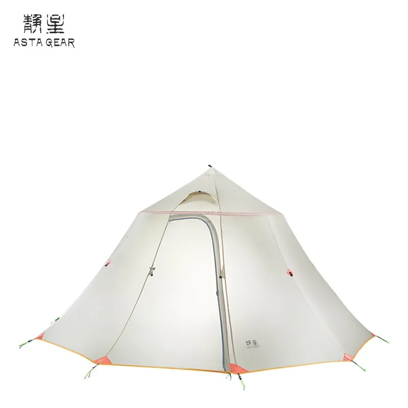 ASTAGEAR Mountain House 6P Tent Circle Tower Team Pyramid Group Outdoor Camping Family Waterproof Windproof Stable Durable Tent