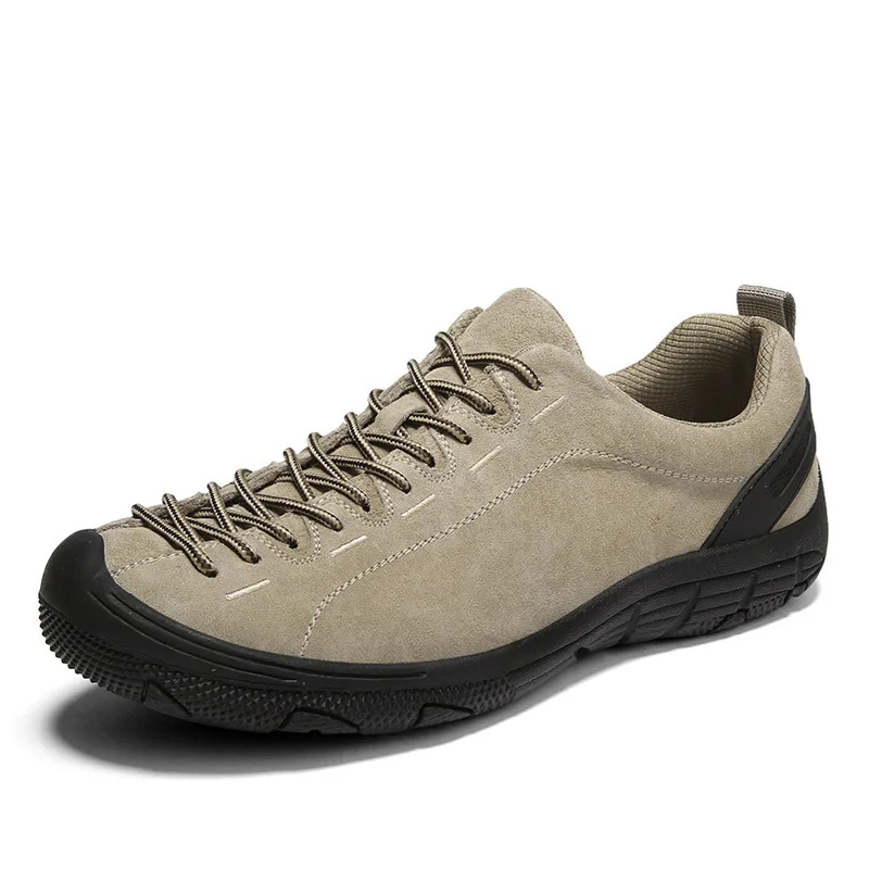 Men's Shoes Genuine Leather Outdoor Non-slip Sneakers Breathable Large Size Casual Shoes Fashion Flats Boat Men Loafers