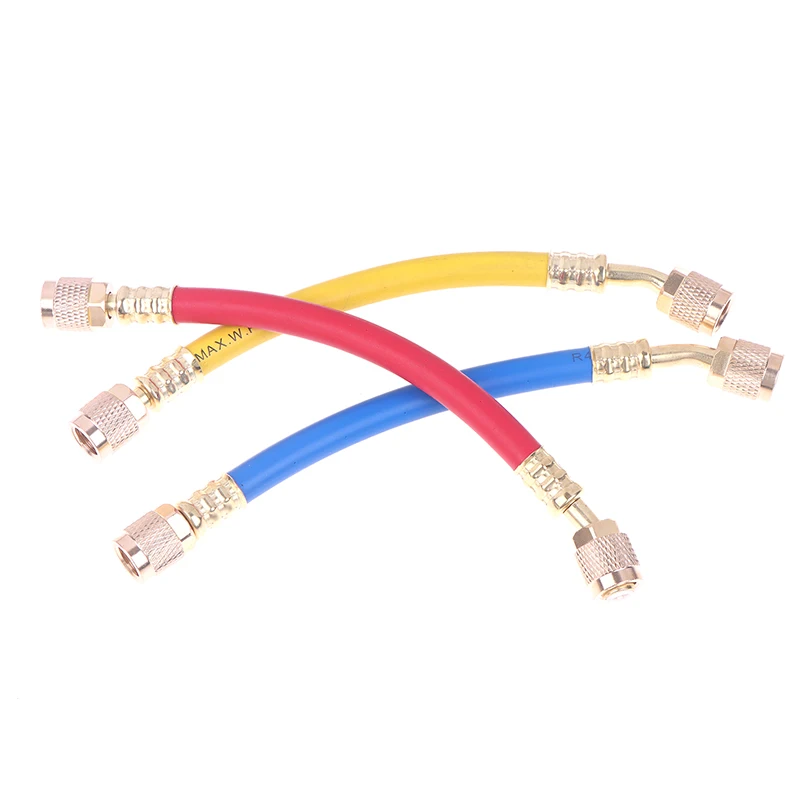 냉매 충전 호스, 1/4인치 SAE, 800?4000 PSI, HVAC 및 냉동 유지보수용