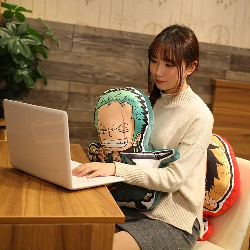 Anime One Piece Original Plush Pillow Luffy Sanji Brook Cushion Couch Bedroom Doll Soft Stuffed Toys Birthday Christmas Gift