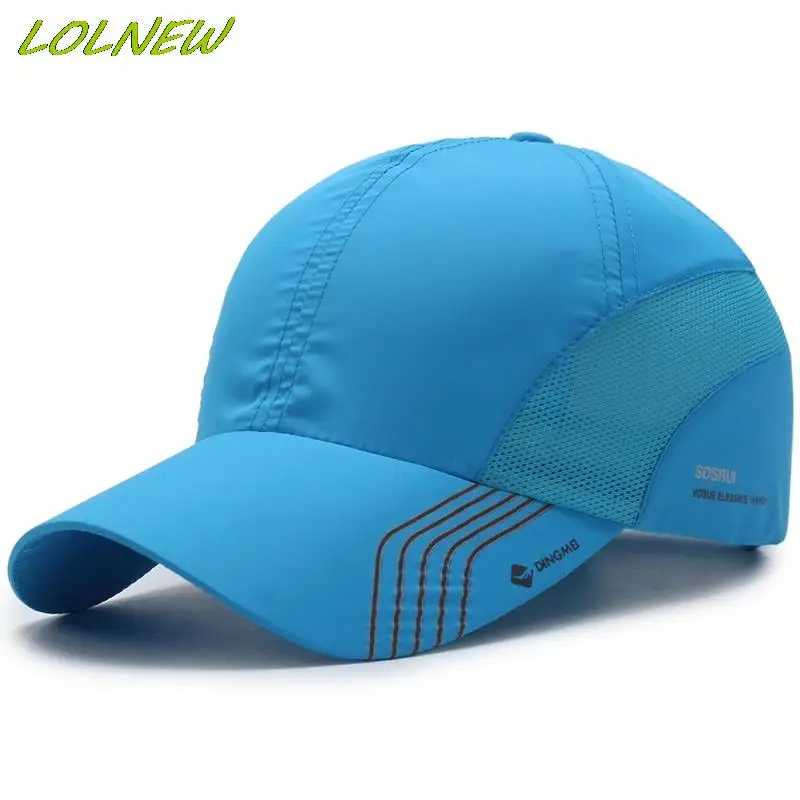 Summer Sports Breathable Ultra-Thin Quick Drying Solid Color Women Men's Baseball Cap Mountaineering Cycling Fishing Sun Hat baseball cap baseball caps baseball hats