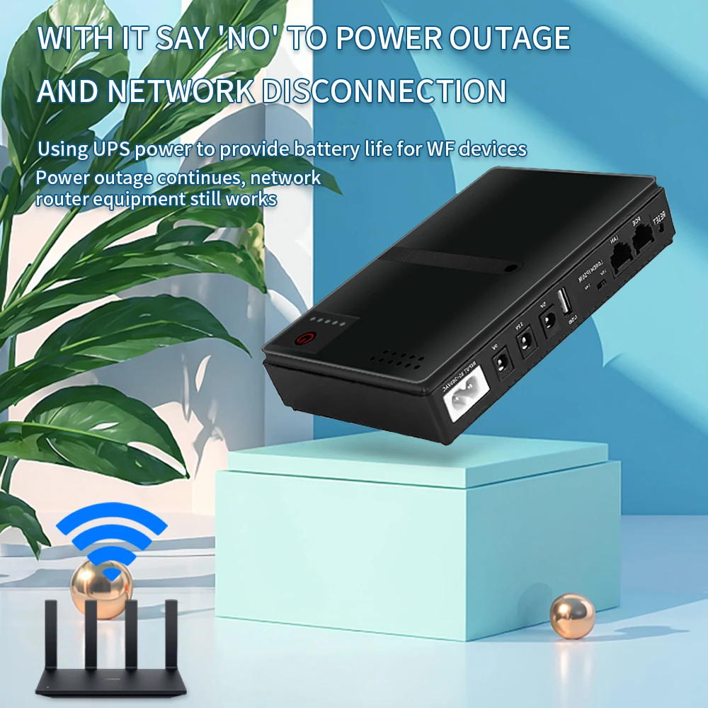 Description Picture 3 of item10400MA uninterruptible power supply DC backup power supply MINI UPS router optical modem built-in adapter POE DC 5V 9V1 2V 18W
