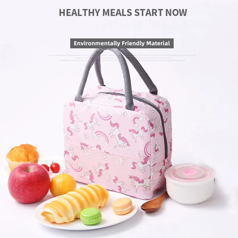 Lunch Bag Insulated Waterproof Adult Kids Reusable School Picnic Food Store  Bags
