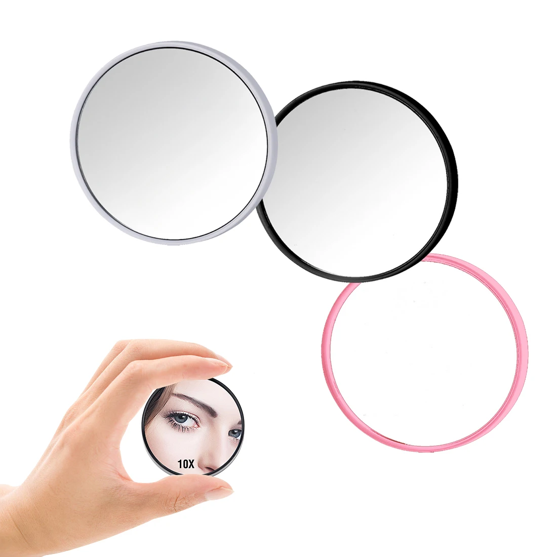 

TSHOU499 небольшое зеркальце для макияжа сенсорный экран 10 раз присоска увеличительное стекло маленькое круглое зеркало портативное мини зеркало для макияжа