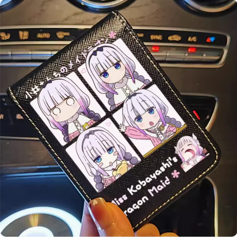 Anime Miss Kobayashi's Dragon Maid KannaKamui Cartoon Fashion Wallets PU Purse Card Holder Money Bag Gift B599 Cosplay