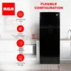 741-  Size-Top Freezer-2 Door Fridge-Adjustable Thermostat Control-Black-7.5 Cubic Feet 6