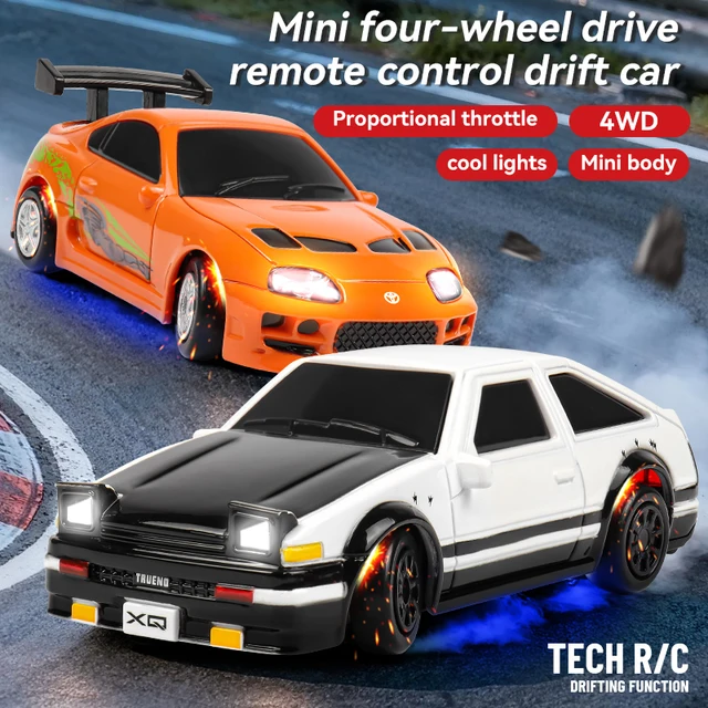 Coche RC Drift 4WD 1:64 Control Remoto Stunt para Niños 6+