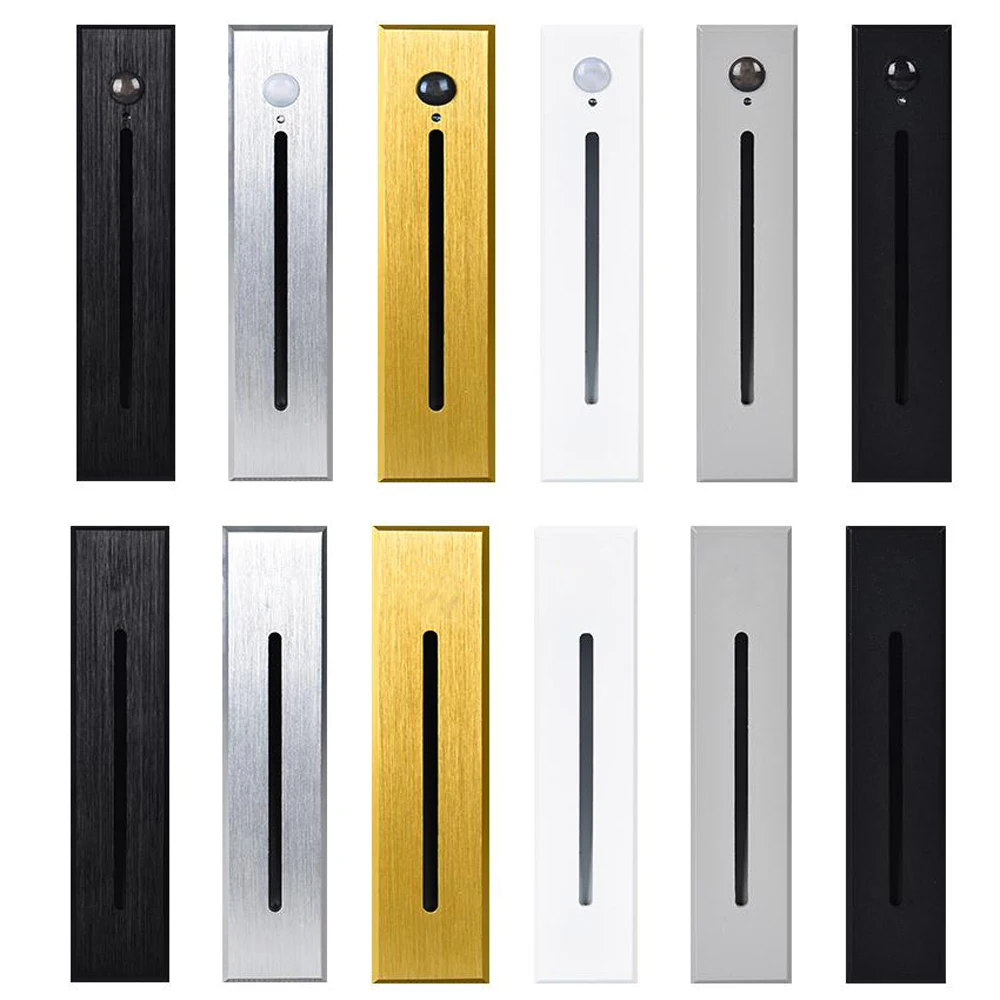 Smart Motion Sensor Night Lighting Embedded Wall Lamp Human Body Induction Stair Step Corridor Hallway Pathway Kitchen Light