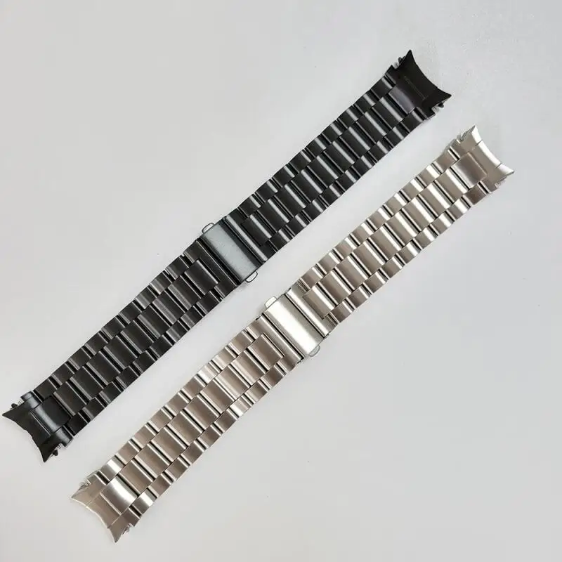 Elegant Stainless Steel Watch Strap - Premium Metal Bracelet