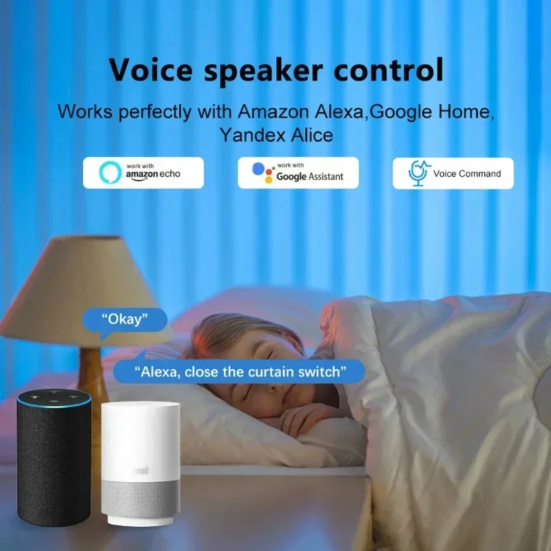 Tuya WiFi/Zigbee Curtain Automation Module Blinds Switch Connected Roller Shutter Electric Motor Work with Alexa Google Home smart blinds switch