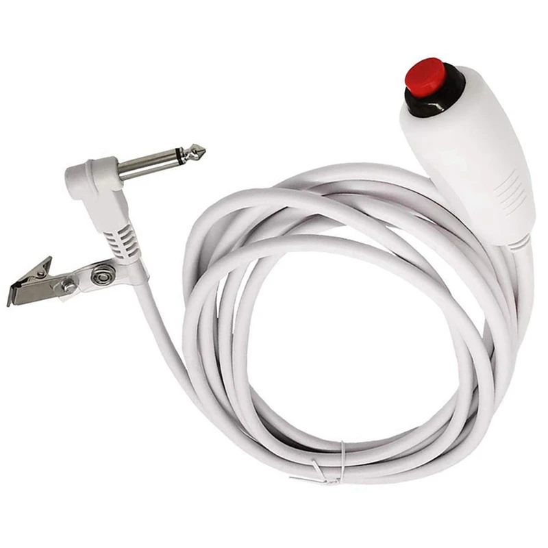 

5X Nurse Call Cable 6.35Mm Line Nurse Call Device Emergency Call Cable With Push Button Switch Retail
