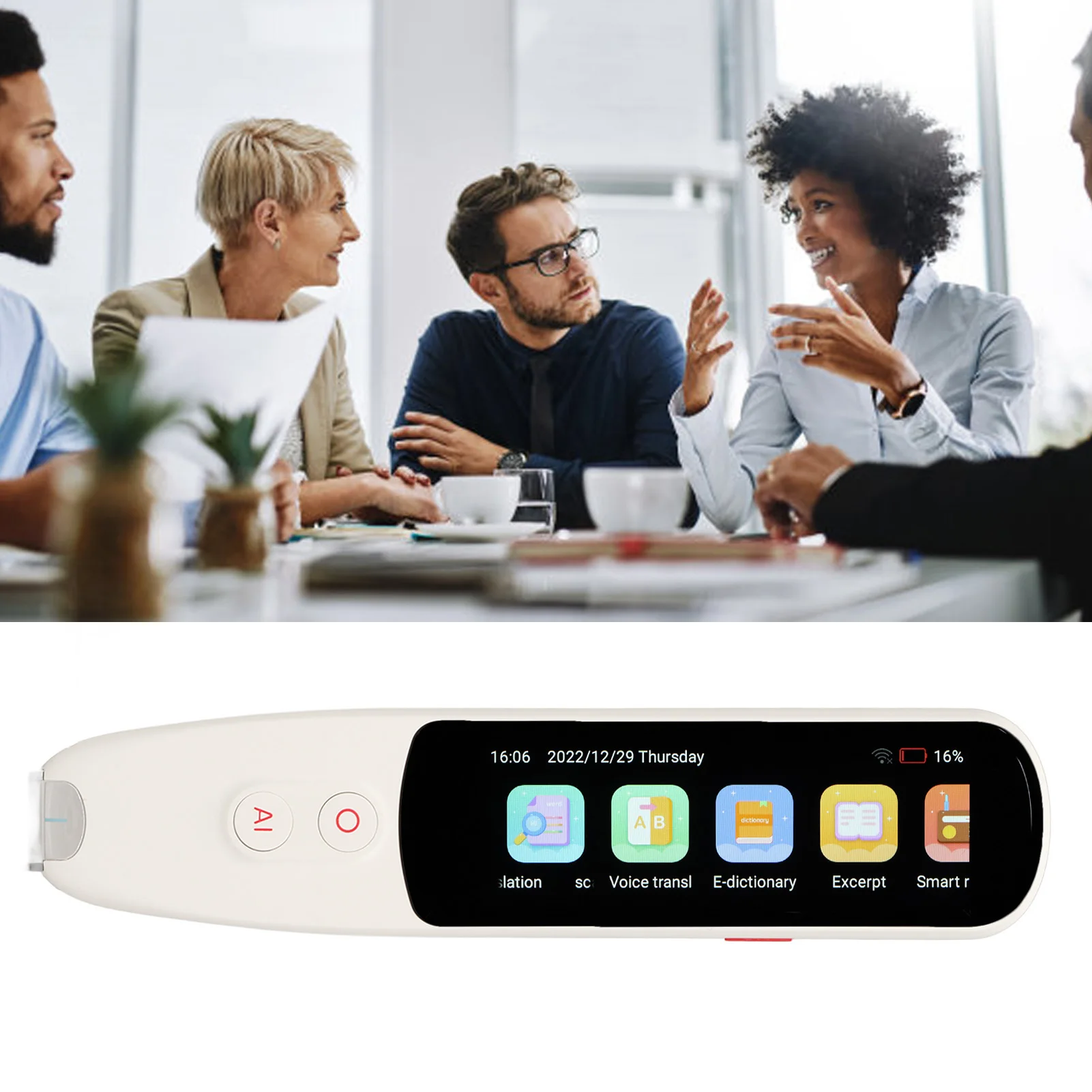 Translator Device Language Translator Pen 3.0 inch Real Time High Accuracy 134 Languages for Meeting for Learning