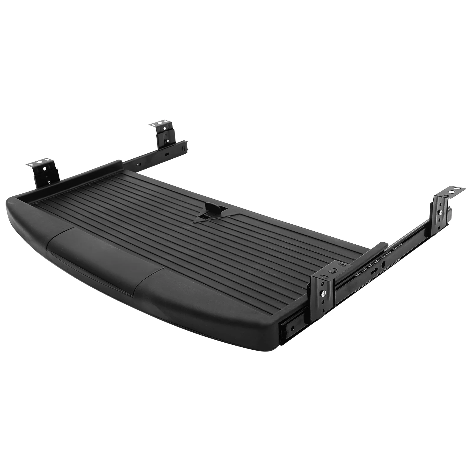 Laptop desk stand slide computer keyboard adjustable stand office mouse platform tray drawer with pen box rotating position under desk pull out
