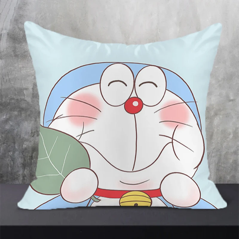 

Pillow Cover Cute Art Kawaii Home Decor Decorative Pillowcases Doraemon Furniture Pillowcase Cushions Pillows Sofa Covers Luxury