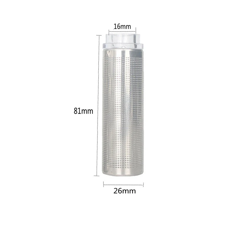 Filtre D'entrée Aquarium En Acier Inoxydable - Protection Pour Crevettes Et Petits Poissons, Diamètres 12/16 Mm