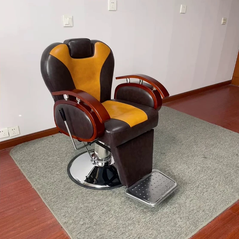 Office Luxury Swivel Barber Chairs Hairdressing Recliner Ergonomic Makeup Barber Chairs Pedicure Silla Tattoo Furniture MR50BC equipment luxury hairdressing barber chairs pedicure swivel barber chairs waiting silla barberia commercial furniture yq50bc