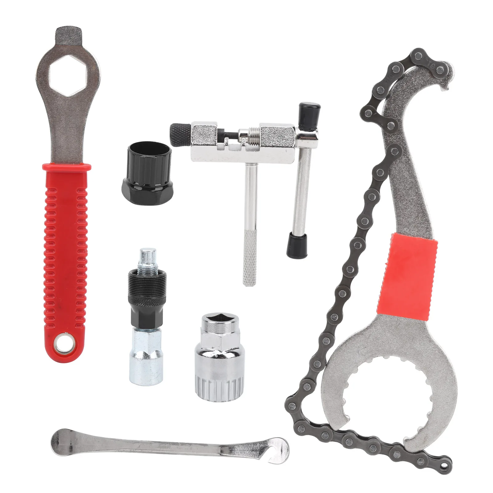 Description Picture 4 of item7Pcs Multifunctional Bicycle Flywheel Removal Kit Chain Wheel Tool Set Bike Repair Tool