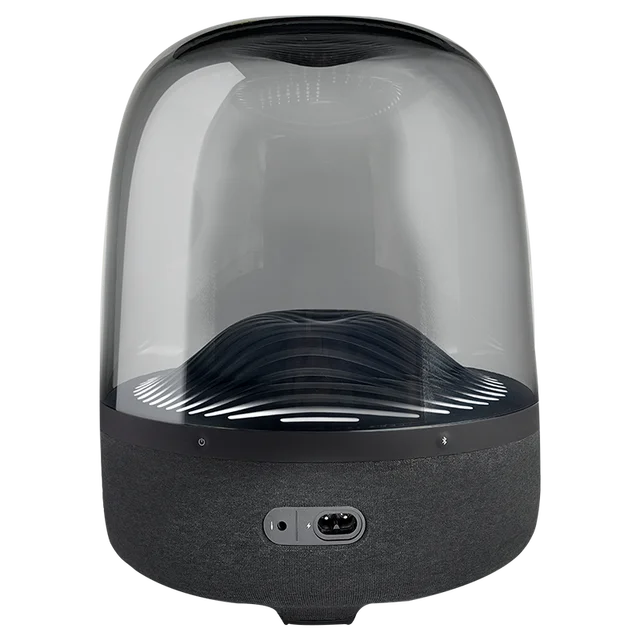 Harman Kardon Aura Studio 3 - Elegant, BT Wireless Speaker with Premium  Design and Ambient Lighting- Black