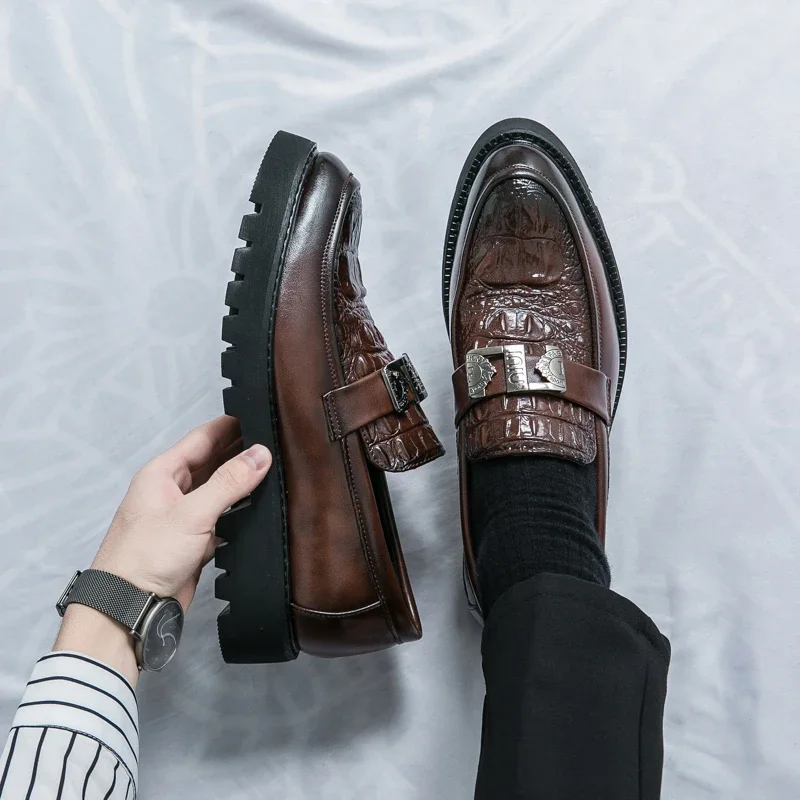 Sd5880d7ed7f647f7a01aae06412548a4r Stylish VIPOL White Loafers for Men Slip-On Dress Shoes for Parties