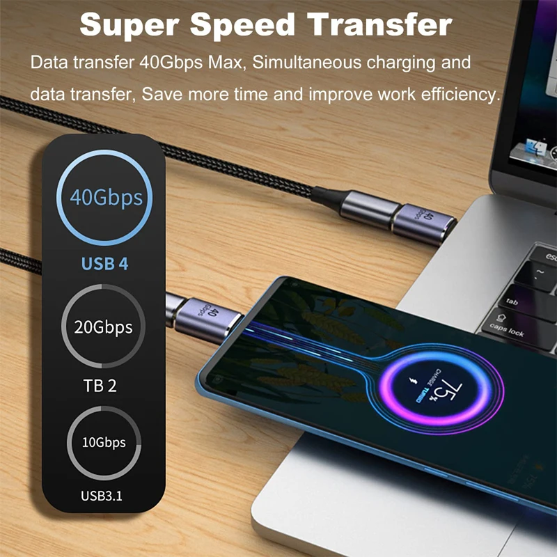 USB To Type C Adapter OTG Fast Charging Converter For Macbook