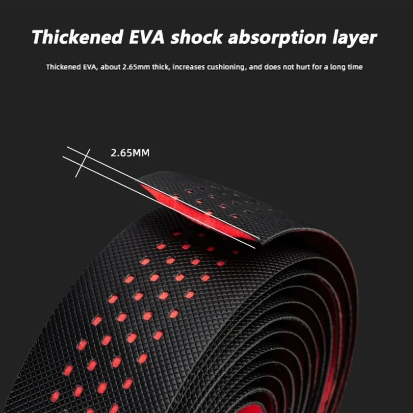 Road Bike Tape Grip PU EVA Bicycle Handlebar Tape Ventilation Woave Leather Cycling Accessories Road MTB Bike Bar Handlebar